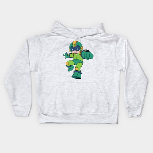 CAPTAIN N MEGA MAN Kids Hoodie by IanDimas